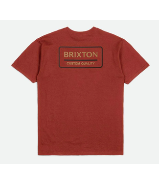 BRIXTON BRIXTON - PALMER PROPER TEE (BARN RED/ ANTELOPE/ WASHED BLACK)