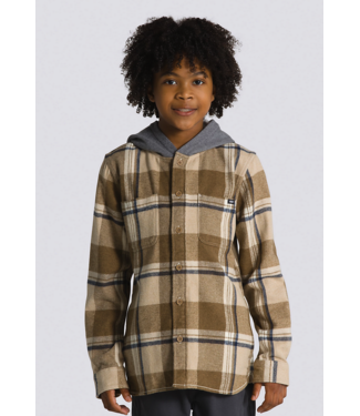 VANS VANS - LOPES KID HOODED SHIRT (DIRT)