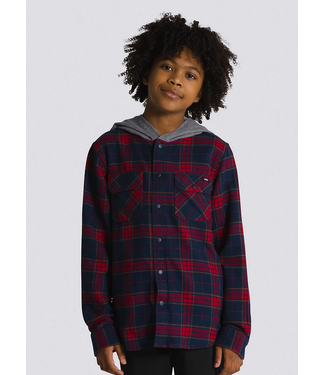 VANS VANS - PARKWAY II KID HOODED SHIRT (DRESS BLUE/ CHILI PEPPER) VANS VANS - PARKWAY II KID HOODED SHIRT (DRESS BLUE/ CHILI PEPPER)