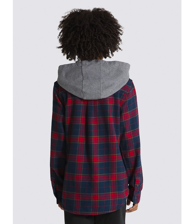 VANS VANS - PARKWAY II KID HOODED SHIRT (DRESS BLUE/ CHILI PEPPER)