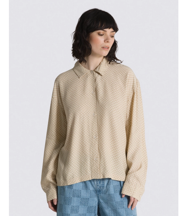 VANS VANS - MORGAN L/S RELAXED TOP (OATMEAL)