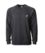 ROOKERY ROOKERY - SMALL LOGO LOOPBACK CREW (CHARCOAL HEATHER)