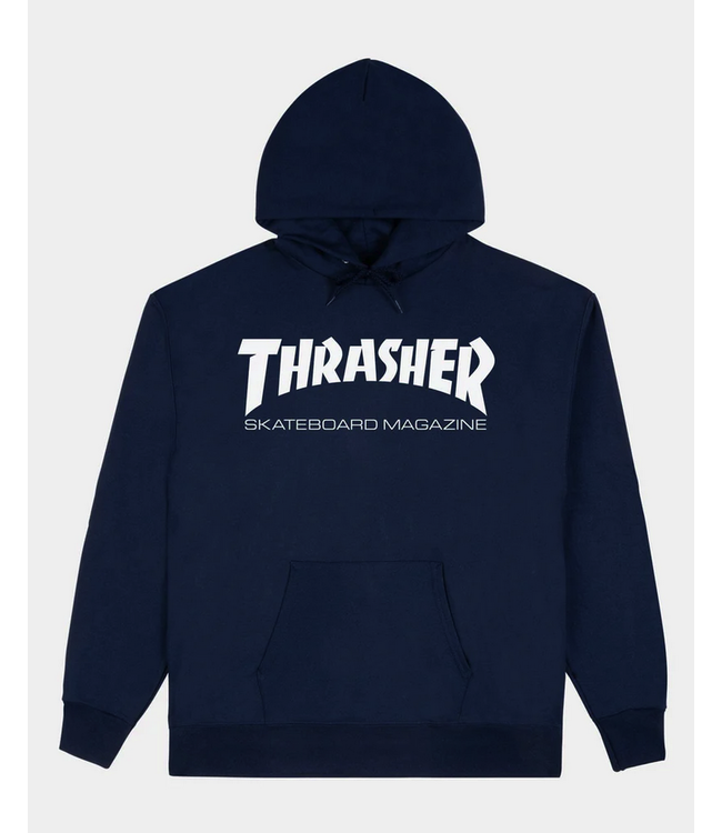 THRASHER THRASHER - SKATE MAG HOODIE (NAVY)