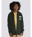 VANS VANS - CHECKERBOARD MOUNTAIN KID ZIP HOODIE (DEEP FOREST)