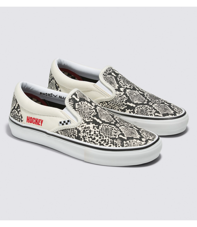 VANS VANS - SKATE SLIP-ON X HOCKEY (BLANC/SERPENT)