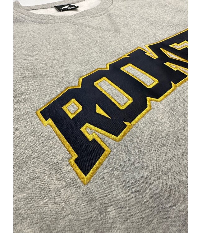 ROOKERY ROOKERY - VARSITY APPLIQUE OVERSIZED CREWNECK (HEATHER GREY)