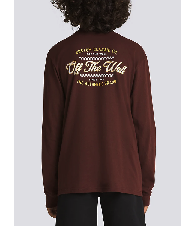 VANS VANS - CUSTOM CLASSIC CO. KID L/S TEE (BITTER CHOCOLATE)