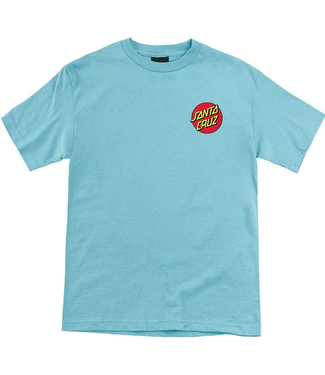 SANTA CRUZ SANTA CRUZ - CLASSIC DOT CHEST TEE (LIGHT BLUE)