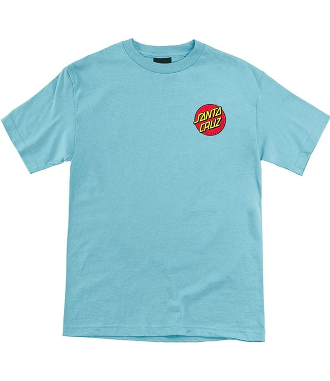 SANTA CRUZ SANTA CRUZ - CLASSIC DOT CHEST TEE (LIGHT BLUE)