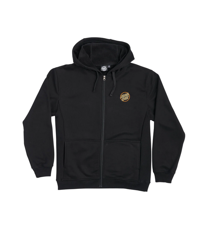 SANTA CRUZ SANTA CRUZ - BREAKER DOT ZIP HOODIE (BLACK)