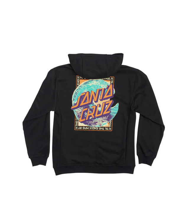 SANTA CRUZ SANTA CRUZ - BREAKER DOT ZIP HOODIE (BLACK)