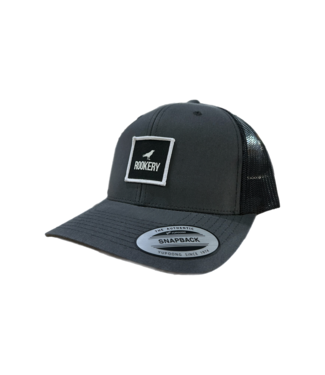 ROOKERY ROOKERY - SQUARE RETRO TRUCKER CAP (CHARCOAL/BLACK)