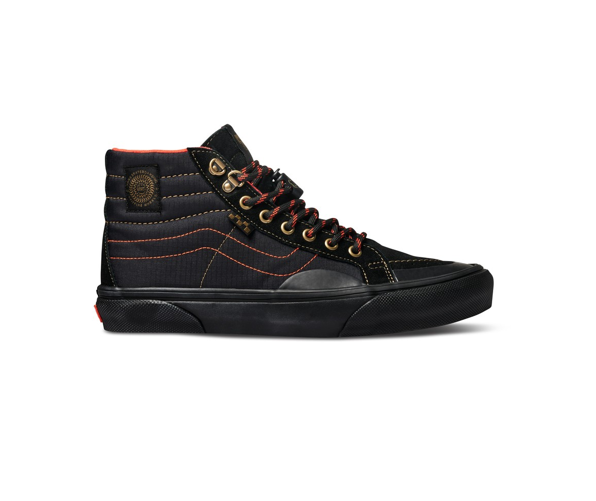 VANS - SPITFIRE SKATE SK8-HI REISSUE (BLACK/ FLAME) - Boutique