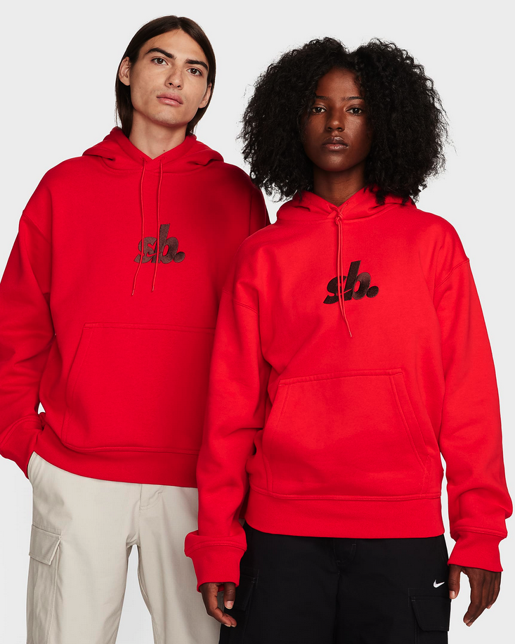 NIKE SB ESSENTIAL SWEAT A CAPUCHE UNIVERSITE ROUGE TERRE Rookery Skateshop