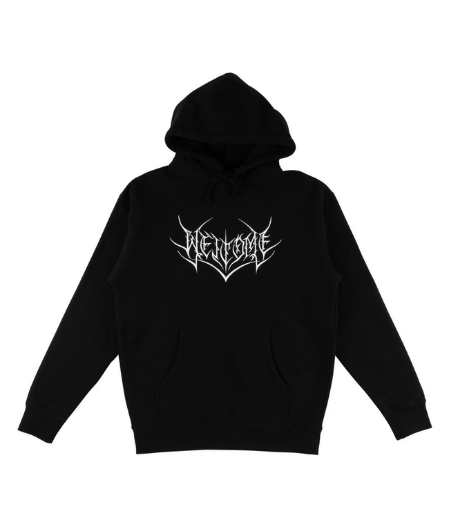 WELCOME WELCOME - BIG SPLINTER SWEAT À CAPUCHE IMPRIMÉ (NOIR/BLANC)