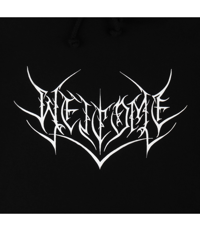 WELCOME WELCOME - BIG SPLINTER PRINTED HOODIE (BLACK/ WHITE)