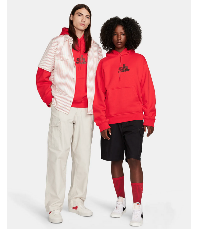 NIKE SB NIKE SB - ESSENTIAL HOODIE (UNIVERSITY RED/ EARTH)