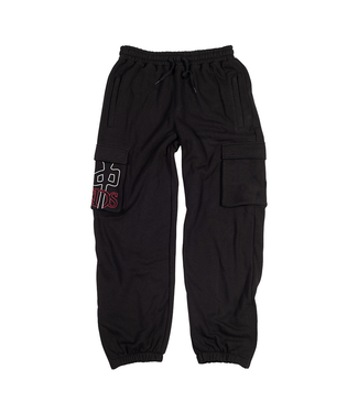 RED DRAGON RDS - OG OUTLINE CARGO SWEATPANT (BLACK/ WHITE/ RED)