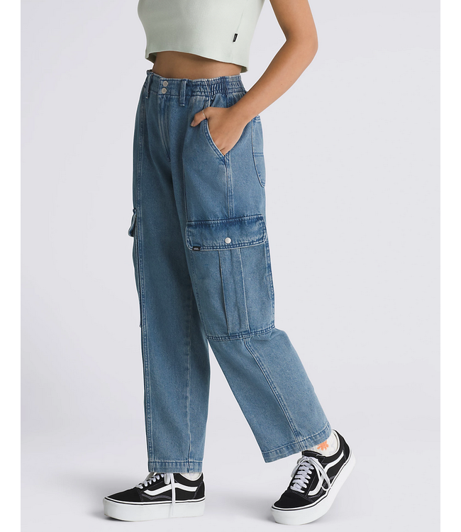 VANS VANS - SIDEWALK PANTALON CARGO EN DENIM (LAVAGE PIERRE)