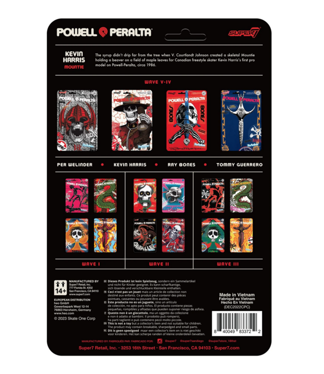 SUPER 7 SUPER 7 - POWELL REACTION FIGURE WAVE 4 KEVIN HARRIS