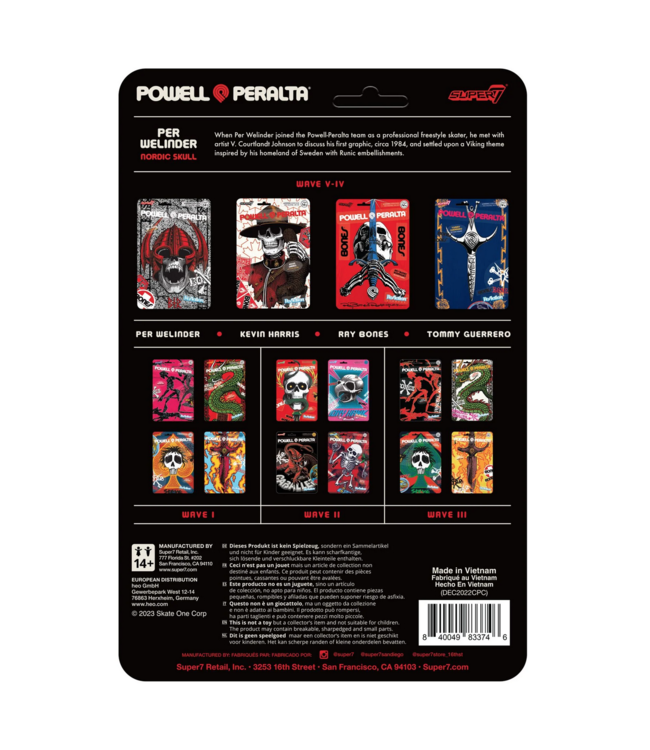 SUPER 7 SUPER 7 - POWELL REACTION FIGURE WAVE 4 PER WELINDER