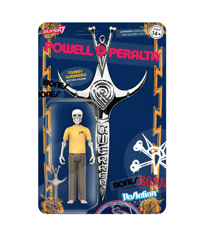SUPER 7 SUPER 7 - POWELL REACTION FIGURE WAVE 4 TOMMY GUERRERO (V8 Dagger/Sacto '86)
