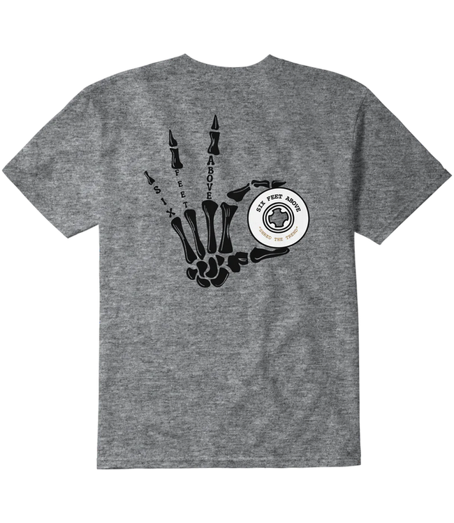 EMERICA - 6 FEET ABOVE SKELETON TEE (GREY HEATHER)