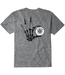 EMERICA - 6 FEET ABOVE SKELETON T-SHIRT (GRIS CHINÉ)