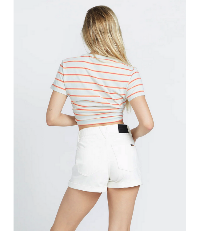 VOLCOM VOLCOM - WEELLOW SHORT EN JEAN (ÉTOILE BLANC)