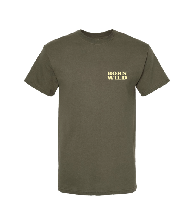 ROOKERY ROOKERY - BORN WILD TEE (ARMY)