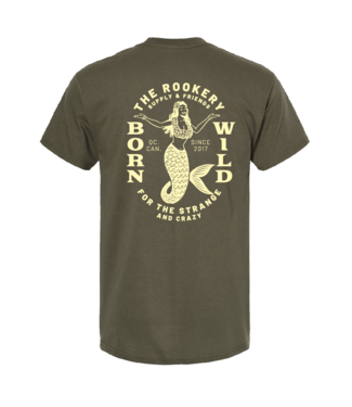 ROOKERY ROOKERY - BORN WILD TEE (ARMY)