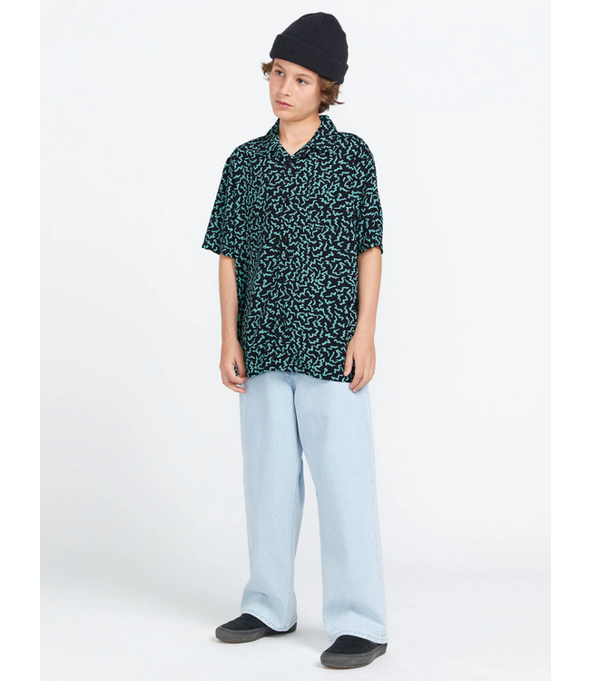 VOLCOM VOLCOM - ASPHALT BEACH KID SHIRT (BLACK)