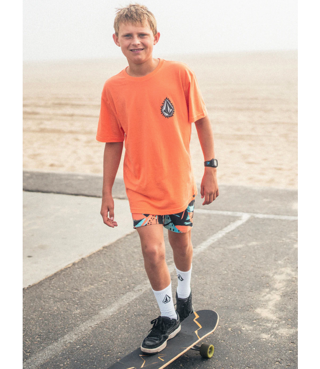 VOLCOM VOLCOM - FLAMED KID TEE (TURBO ORANGE)