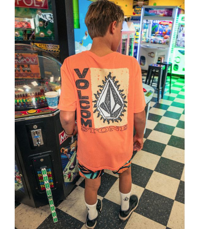 VOLCOM VOLCOM - FLAMED KID TEE (TURBO ORANGE)