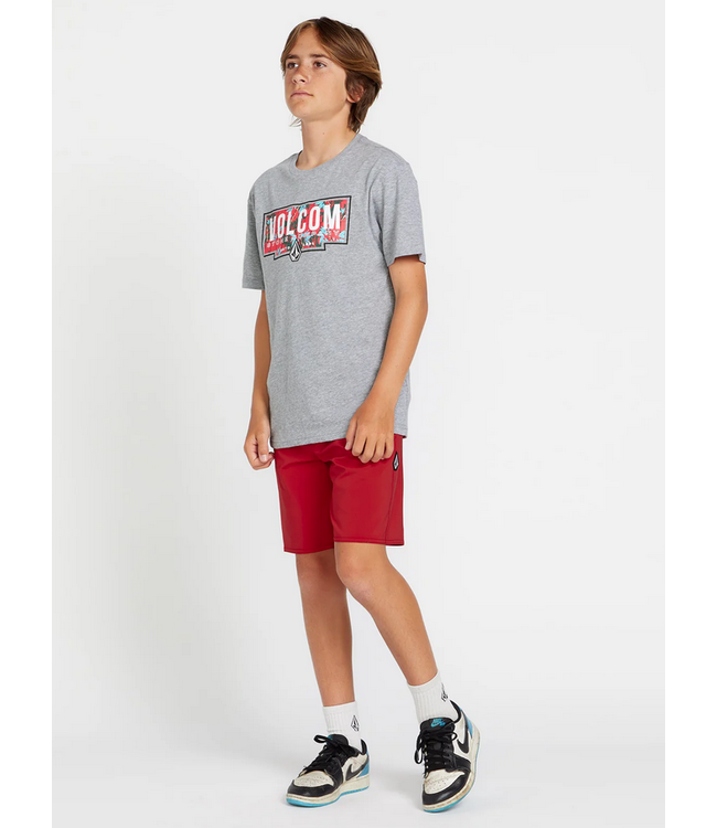 VOLCOM VOLCOM - FILL UP KIDS TEE (HEATHER GREY)