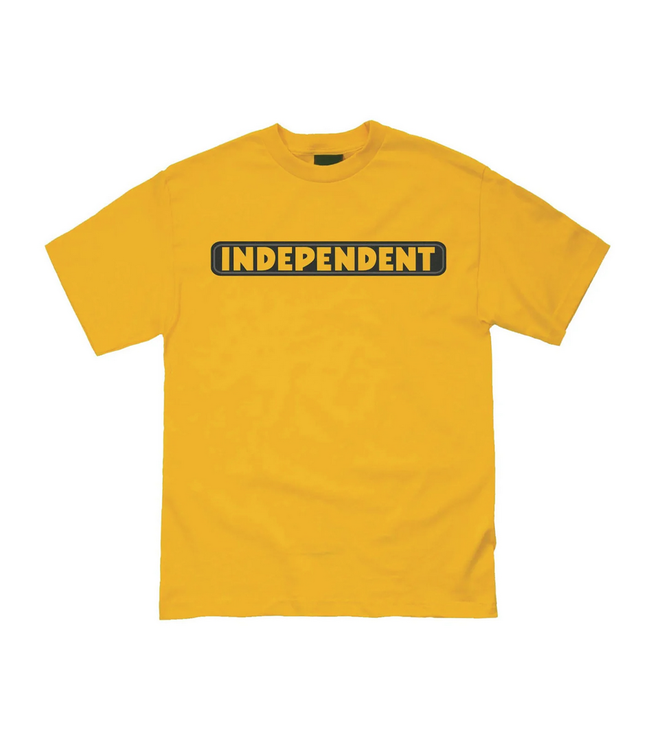 INDEPENDENT INDEPENDENT - BAR LOGO TEE (GOLD)