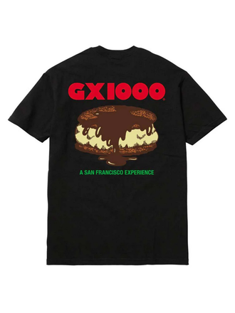 GX1000 - OG LOGO TEE (BLACK/ BROWN) - Boutique ROOKERY skateshop