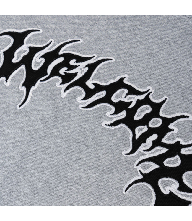 WELCOME WELCOME - BARB APPLIQUE CREWNECK (HEATHER)