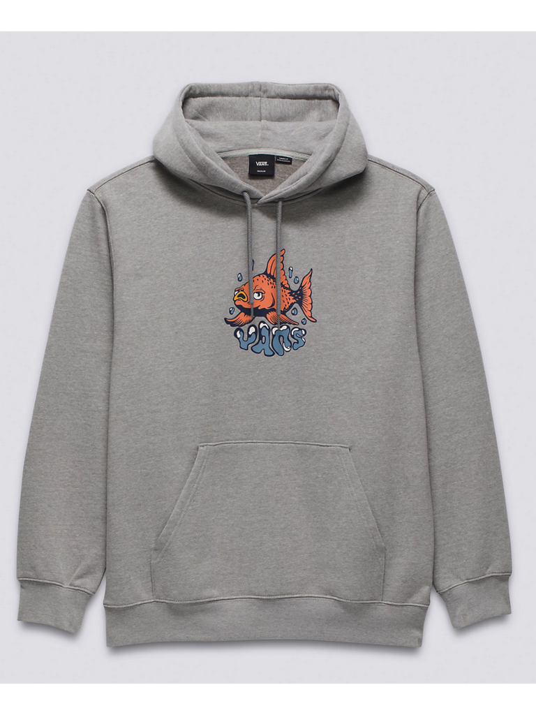 VANS FISH LOOSE HOODIE CEMENT HEATHER Boutique ROOKERY skateshop