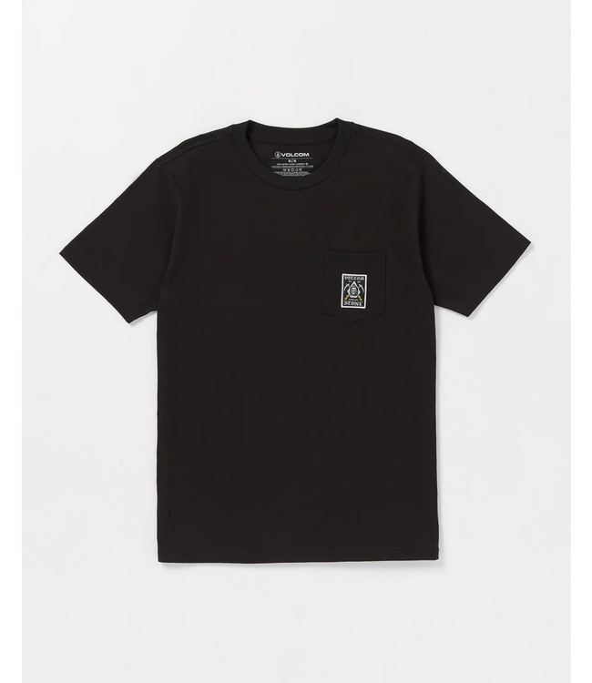 VOLCOM VOLCOM - T-SHIRT AVEC ÉTIQUETTE DE POCHE (NOIR)