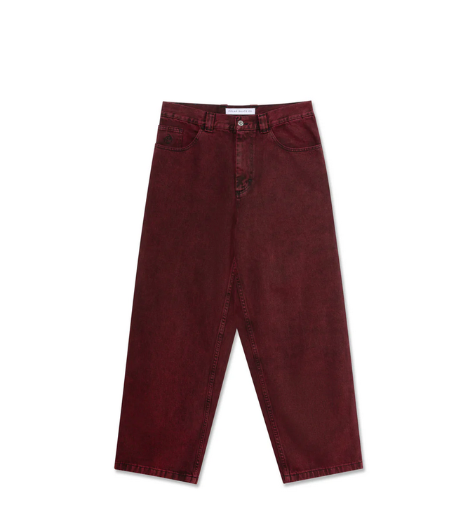 POLAR POLAR - BIG BOY PANTALON JEANS (ROUGE NOIR)
