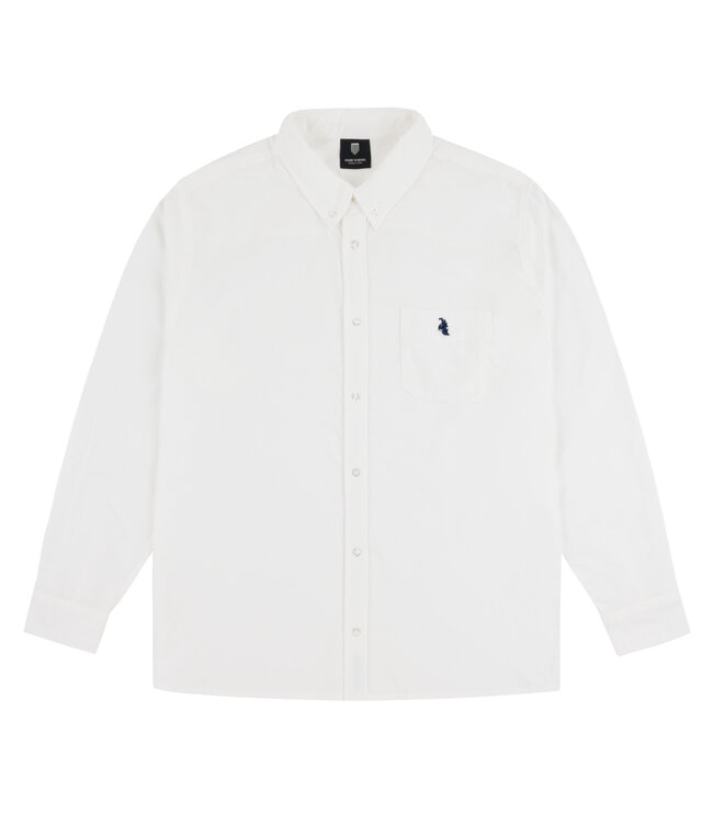 CHAIN TO BANK CHAIN TO BANK - EXPEDITION OXFORD L/S BUTTON UP (WHITE)