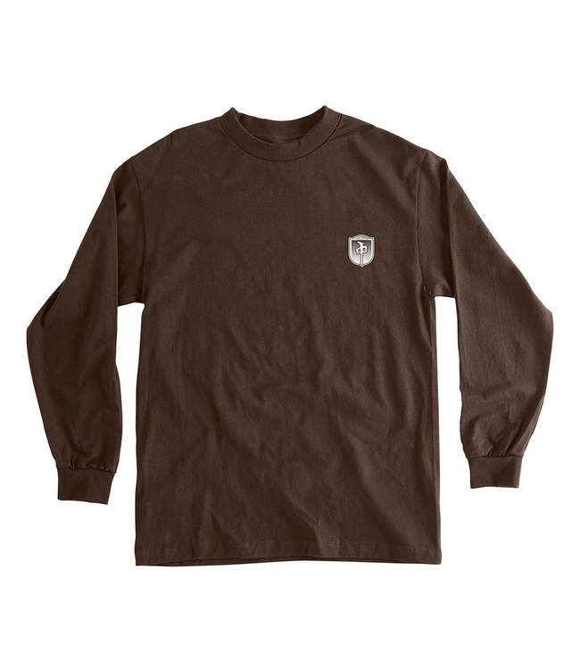RED DRAGON RDS - ROUNDED L/S TEE (BROWN)