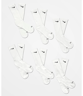 NIKE SB NIKE SB - EVERYDAY PLUS CUSH CREW SOCKS 6 PACK (WHITE)