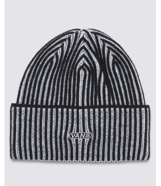 VANS VANS - NESBIT CUFF BEANIE (BLACK/ WHITE)