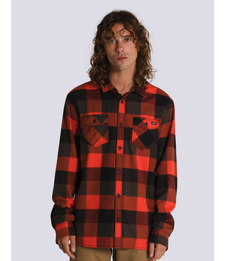VANS VANS - BOX L/S  FLANELLE POUR ENFANT (NOIR/ ROUGE FIESTA)