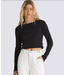 VANS VANS - DREW RIB L/S TOP (NOIR)