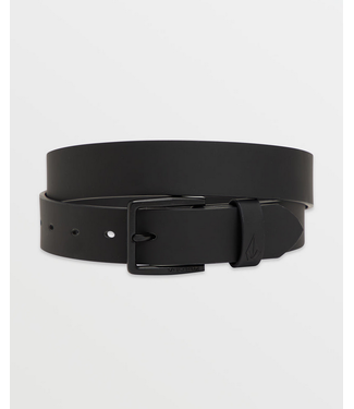VOLCOM VOLCOM - FLAT BAR PU BELT (BLACK)