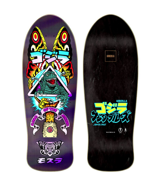 SANTA CRUZ SANTA CRUZ - GODZILLA MOTHRA NATAS 10.538" DECK