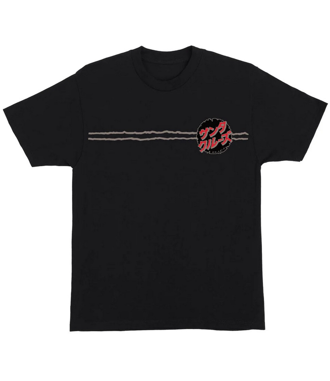 SANTA CRUZ SANTA CRUZ - GODZILLA DESTROYER STRIPES TEE (BLACK)
